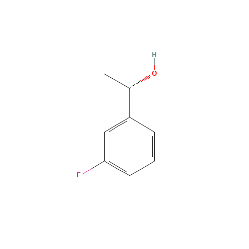 (S)-1-(3-FLUOROPHENYL)ETHANOL (CAS: 126534-32-5) - Chemical Structure and Molecular Formula 
