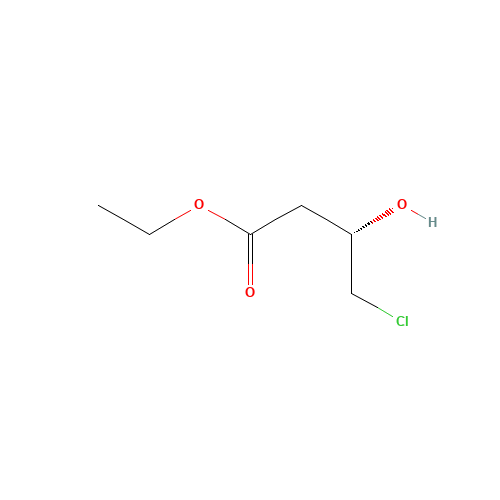 Ethyl S-4-chloro-3-hydroxybutyrate (CAS: 86728-85-0) - Chemical Structure and Molecular Formula 