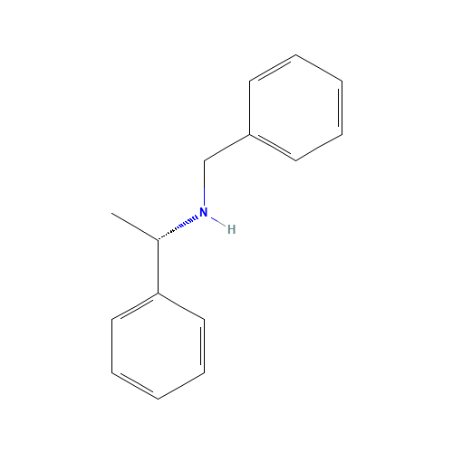 (S)-(-)-N-Benzyl-1-phenylethylamine (CAS: 17480-69-2) - Chemical Structure and Molecular Formula 