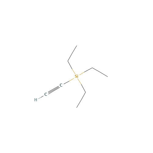 (TRIETHYLSILYL)ACETYLENE (CAS: 1777-03-3) - Chemical Structure and Molecular Formula 