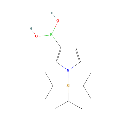 1-(Triisopropylsilyl)pyrrole-3-boronic acid (CAS: 138900-55-7) - Chemical Structure and Molecular Formula 