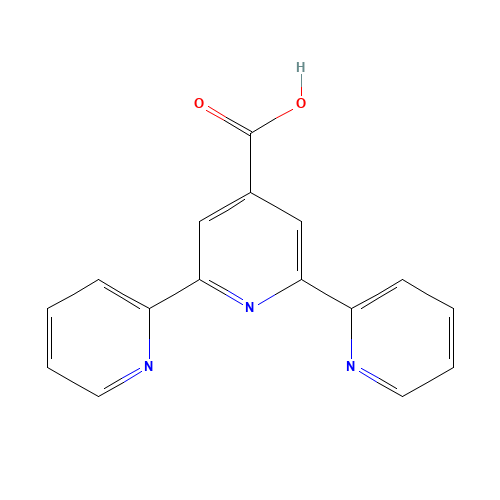 2,2':6',2''-TERPYRIDINE-4'-CARBOXYLIC ACID (CAS: 148332-36-9) - Chemical Structure and Molecular Formula 