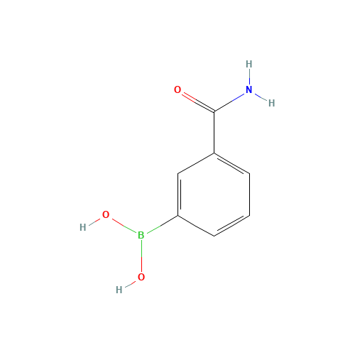 3-Aminocarbonylphenylboronic acid (CAS: 351422-73-6) - Chemical Structure and Molecular Formula 