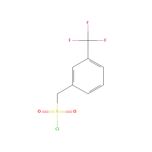 4-TRIFLUOROMETHYLBENZYLSULFONYL CHLORIDE (CAS: 127162-96-3) - Chemical Structure and Molecular Formula 