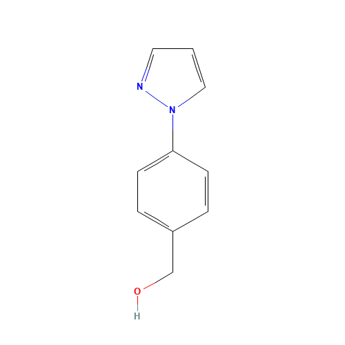 (4-Pyrazol-1-ylphenyl)methanol (CAS: 143426-49-7) - Chemical Structure and Molecular Formula 