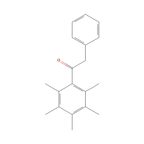 1-(2,3,4,5,6-PENTAMETHYLPHENYL)-2-PHENYLETHAN-1-ONE (CAS: 147834-57-9) - Chemical Structure and Molecular Formula 