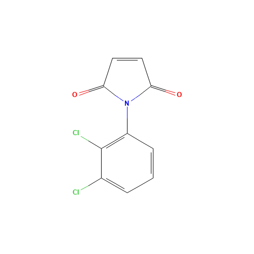1-(2,3-DICHLOROPHENYL)-2,5-DIHYDRO-1H-PYRROLE-2,5-DIONE (CAS: 37010-53-0) - Chemical Structure and Molecular Formula 