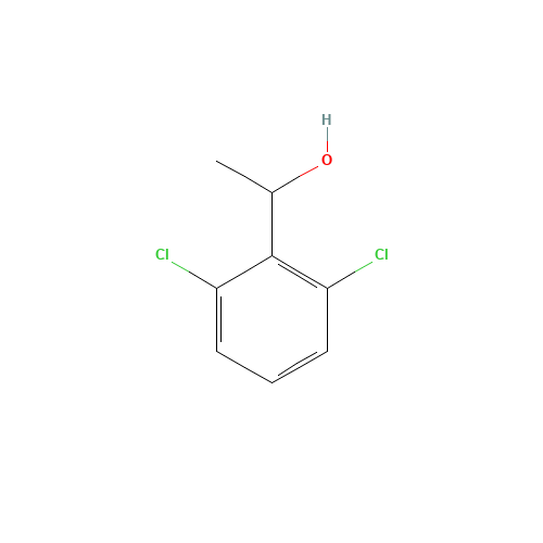 1-(2,6-DICHLOROPHENYL)ETHANOL (CAS: 53066-19-6) - Chemical Structure and Molecular Formula 