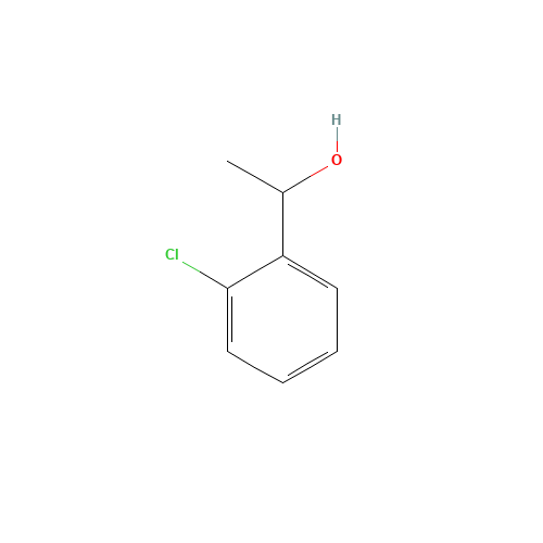 1-(2-Chlorophenyl)-1-ethanol (CAS: 13524-04-4) - Chemical Structure and Molecular Formula 