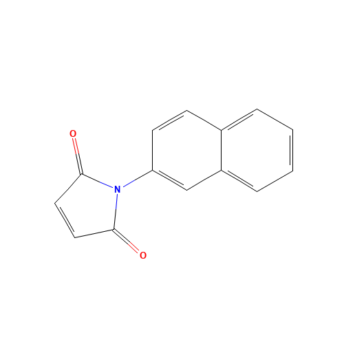 1-(2-NAPHTHALENYL)-1H-PYRROLE-2,5-DIONE (CAS: 6637-45-2) - Chemical Structure and Molecular Formula 