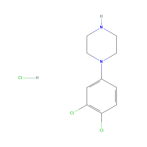 N-(3,4-DICHLOROPHENYL)PIPERAZINE HYDROCHLORIDE (CAS: 76835-17-1) - Chemical Structure and Molecular Formula 
