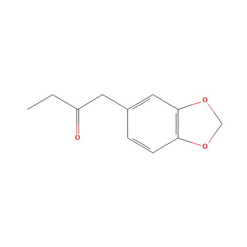 1-(3,4-METHYLENEDIOXY)PHENYL-2-BUTANONE (CAS: 23023-13-4) - Chemical Structure and Molecular Formula 