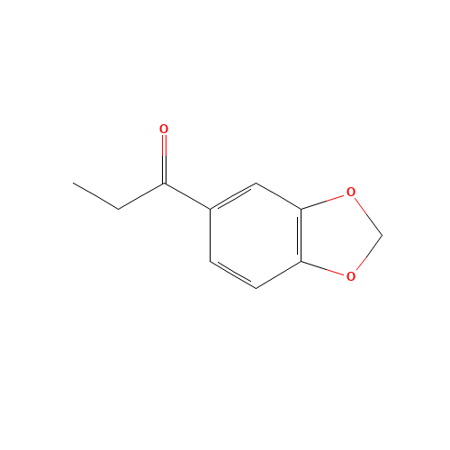 3,4-(METHYLENEDIOXY)PROPIOPHENONE (CAS: 28281-49-4) - Chemical Structure and Molecular Formula 