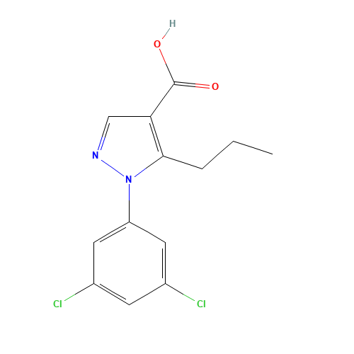 1-(3,5-DICHLOROPHENYL)-5-PROPYL-1H-PYRAZOLE-4-CARBOXYLIC ACID (CAS: 306936-60-7) - Related Chemical Product
