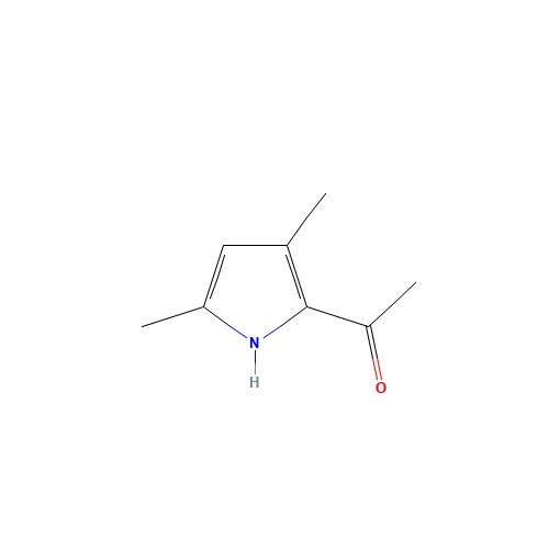 1-(3,5-DIMETHYL-1H-PYRROL-2-YL)ETHAN-1-ONE (CAS: 1500-93-2) - Chemical Structure and Molecular Formula 