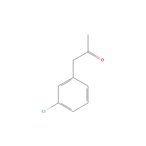 3-CHLOROPHENYLACETONE (CAS: 14123-60-5) - Chemical Structure and Molecular Formula 