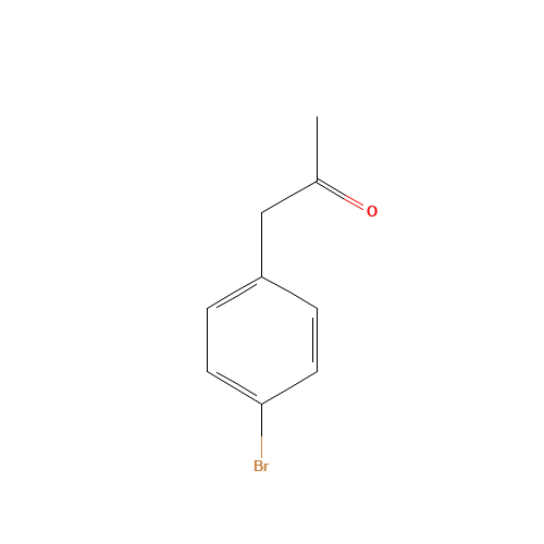 4-Bromophenylacetone (CAS: 6186-22-7) - Chemical Structure and Molecular Formula 