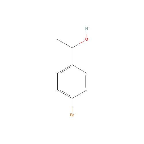 1-(4-Bromophenyl)ethanol (CAS: 5391-88-8) - Chemical Structure and Molecular Formula 