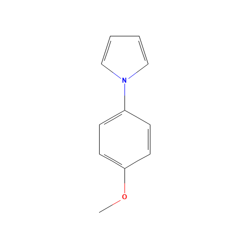 1-(4-METHOXYPHENYL)-1H-PYRROLE (CAS: 5145-71-1) - Chemical Structure and Molecular Formula 