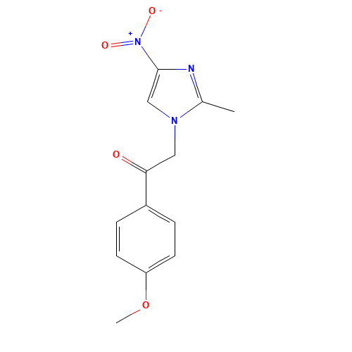 1-(4-METHOXYPHENYL)-2-(2-METHYL-4-NITRO-1H-IMIDAZOL-1-YL)ETHAN-1-ONE (CAS: 300395-93-1) - Related Chemical Product