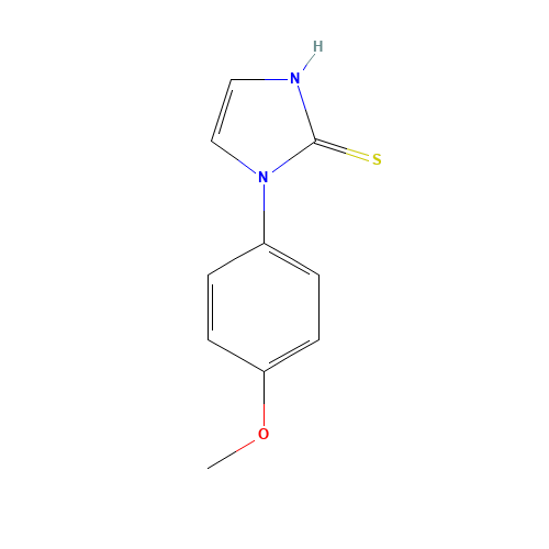 1-(4-METHOXYPHENYL)IMIDAZOLINE-2-THIONE (CAS: 17452-14-1) - Chemical Structure and Molecular Formula 
