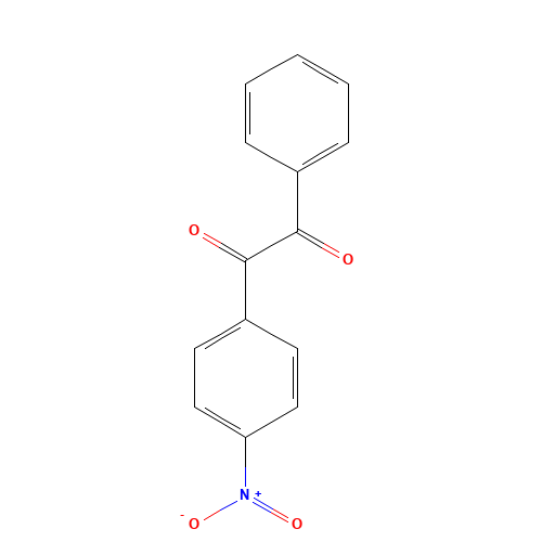 1-(4-NITROPHENYL)-2-PHENYLETHANE-1,2-DIONE (CAS: 22711-24-6) - Chemical Structure and Molecular Formula 