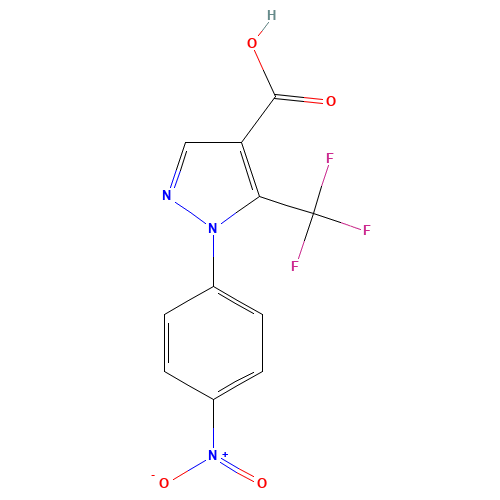 1-(4-NITROPHENYL)-5-(TRIFLUOROMETHYL)PYRAZOLE-4-CARBOXYLIC ACID (CAS: 142818-03-9) - Related Chemical Product