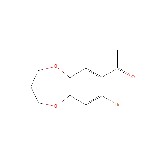 7-ACETYL-8-BROMO-3,4-DIHYDRO-2H-1,5-BENZODIOXEPINE (CAS: 175136-35-3) - Related Chemical Product