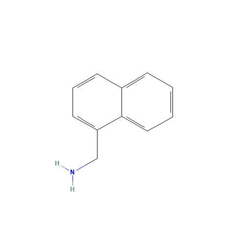 1-NAPHTHALENEMETHYLAMINE (CAS: 118-31-0) - Chemical Structure and Molecular Formula 