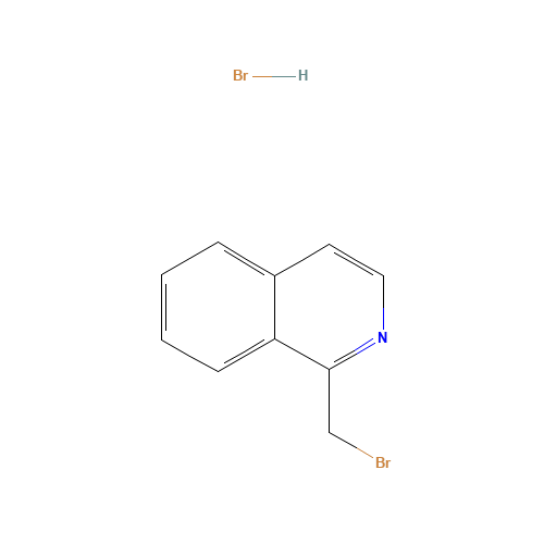 1-(BROMOMETHYL)ISOQUINOLINE HYDROBROMIDE (CAS: 337508-56-2) - Chemical Structure and Molecular Formula 