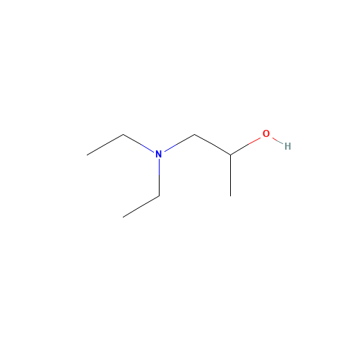1-DIETHYLAMINO-2-PROPANOL (CAS: 4402-32-8) - Chemical Structure and Molecular Formula 
