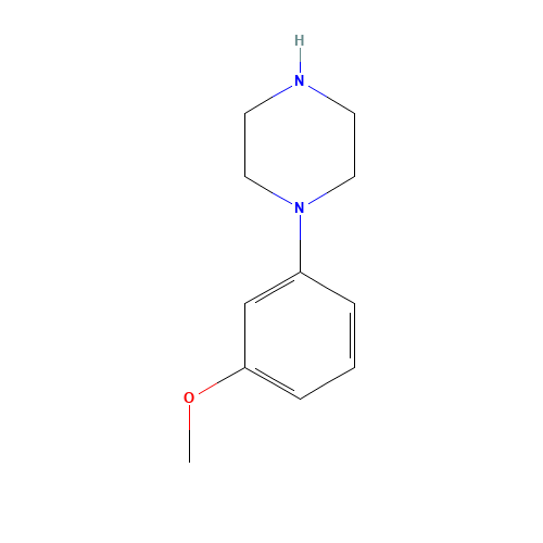 1-(3-Methoxyphenyl)piperazine (CAS: 16015-71-7) - Chemical Structure and Molecular Formula 