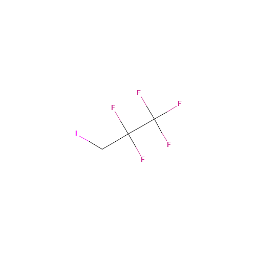 1-IODO-2,2,3,3,3-PENTAFLUOROPROPANE (CAS: 354-69-8) - Chemical Structure and Molecular Formula 