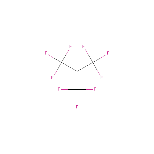 1,1,1,3,3,3-HEXAFLUORO-2-(TRIFLUOROMETHYL)PROPANE (CAS: 382-24-1) - Chemical Structure and Molecular Formula 