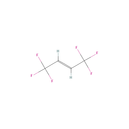 1,1,1,4,4,4-HEXAFLUORO-2-BUTENE (CAS: 407-60-3) - Chemical Structure and Molecular Formula 