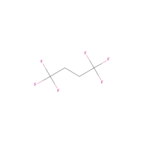 1,1,1,4,4,4-HEXAFLUOROBUTANE (CAS: 407-59-0) - Chemical Structure and Molecular Formula 
