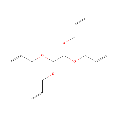 Tetraallyloxyethane (CAS: 16646-44-9) - Chemical Structure and Molecular Formula 