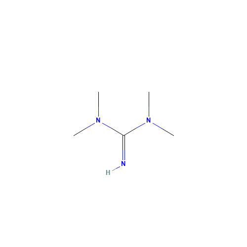 Tetramethylguanidine (CAS: 80-70-6) - Chemical Structure and Molecular Formula 