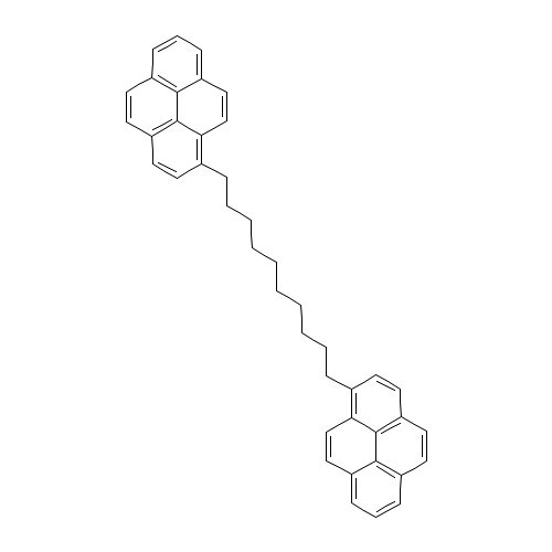 1,10-Bis-(1-pyrene)decane (CAS: 61549-31-3) - Chemical Structure and Molecular Formula 