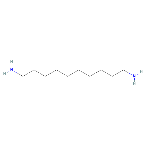 1,10-DIAMINODECANE (CAS: 646-25-3) - Chemical Structure and Molecular Formula 