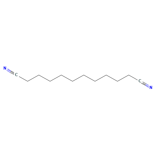 DODECANEDINITRILE (CAS: 4543-66-2) - Chemical Structure and Molecular Formula 