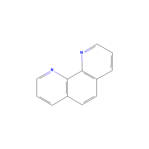 o-Phenanthroline (CAS: 66-71-7) - Chemical Structure and Molecular Formula 