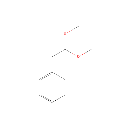 PHENYLACETALDEHYDE DIMETHYL ACETAL (CAS: 101-48-4) - Chemical Structure and Molecular Formula 