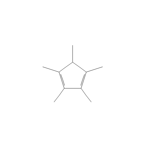 1,2,3,4,5-Pentamethylcyclopentadiene (CAS: 4045-44-7) - Chemical Structure and Molecular Formula 