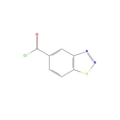 1,2,3-BENZOTHIADIAZOLE-5-CARBONYL CHLORIDE (CAS: 321309-32-4) - Chemical Structure and Molecular Formula 
