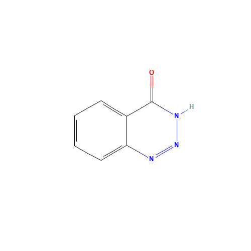 1,2,3-BENZOTRIAZIN-4(3H)-ONE (CAS: 90-16-4) - Chemical Structure and Molecular Formula 