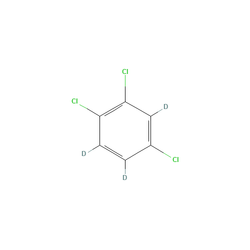 1,2,4-TRICHLOROBENZENE (D3) (CAS: 2199-72-6) - Chemical Structure and Molecular Formula 