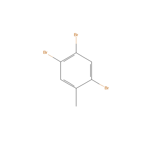 2,4,5-TRIBROMOTOLUENE (CAS: 3278-88-4) - Chemical Structure and Molecular Formula 