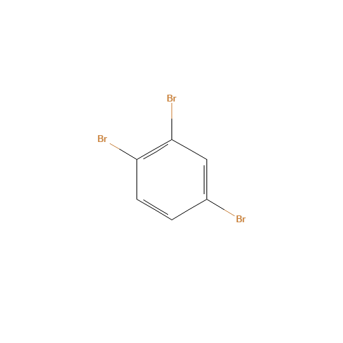 1,2,4-TRIBROMOBENZENE (CAS: 615-54-3) - Chemical Structure and Molecular Formula 