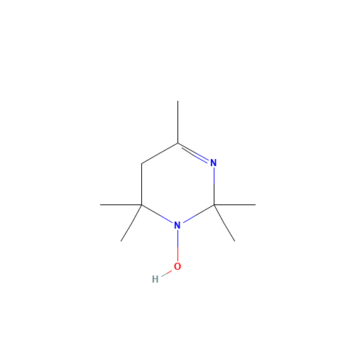 1,2,5,6-Tetrahydro-2,2,4,6,6-pentamethyl-1-pyrimidinol (CAS: 213180-20-2) - Chemical Structure and Molecular Formula 
